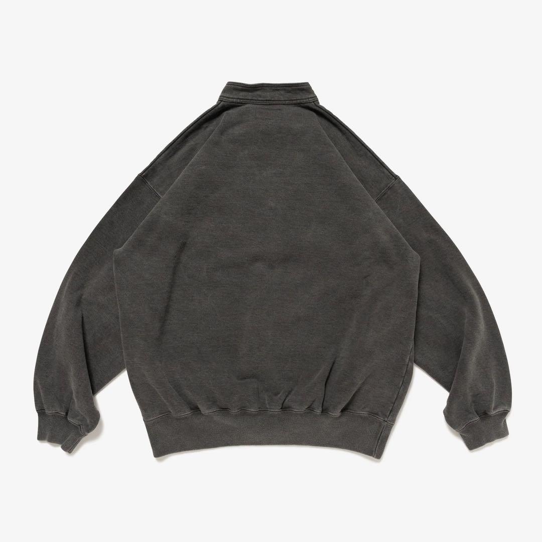 トップス DESCENDANT VOIL HENLEY NECK PIGMENT DYE