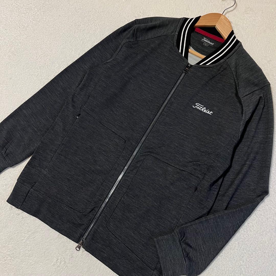 美品 Titleist ストレッチ ジップアップ スウェット ゴルフジャケット
