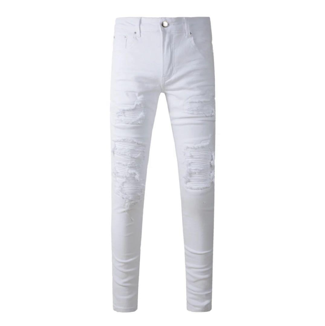 AMIRI デニム スキニー スリムフィット 白 ホワイト 30