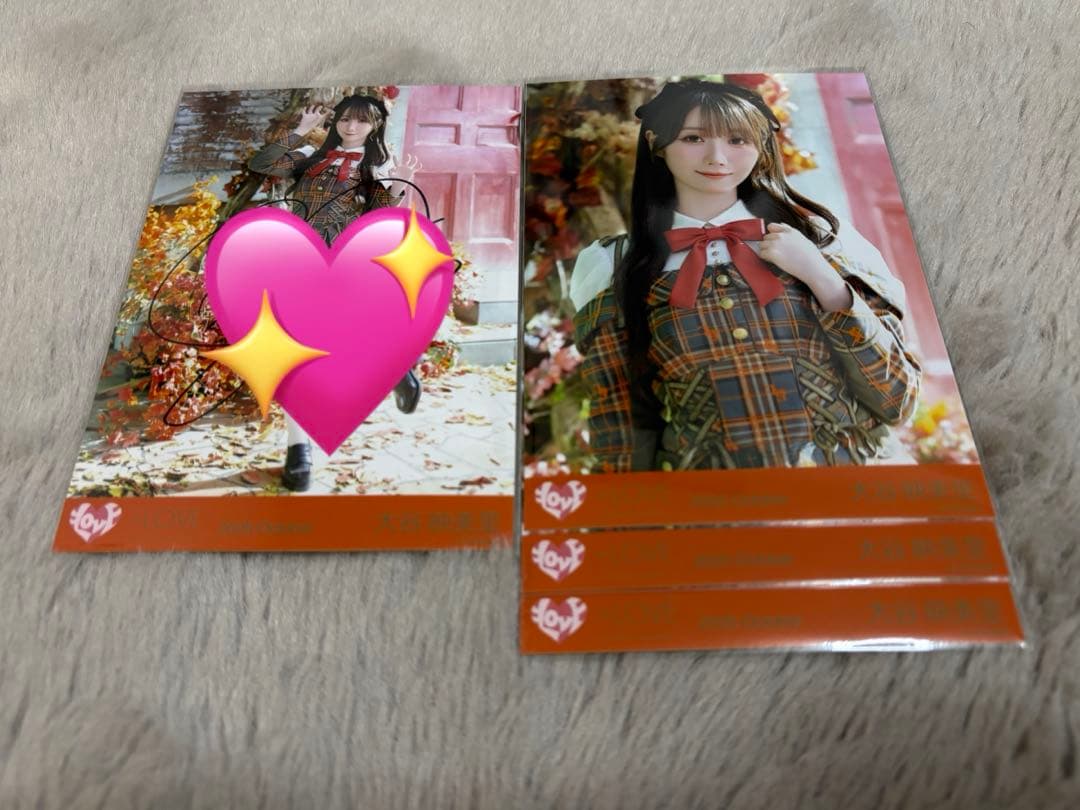 ＝LOVE 大谷映美里 ラブソングに襲われる 生写真 直筆