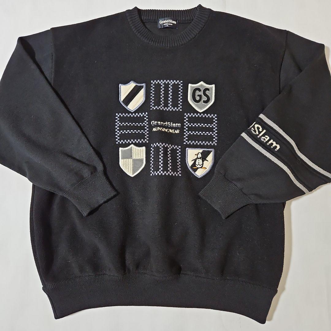 Munsingwear セーター☆黒色☆ 裏起毛 3L