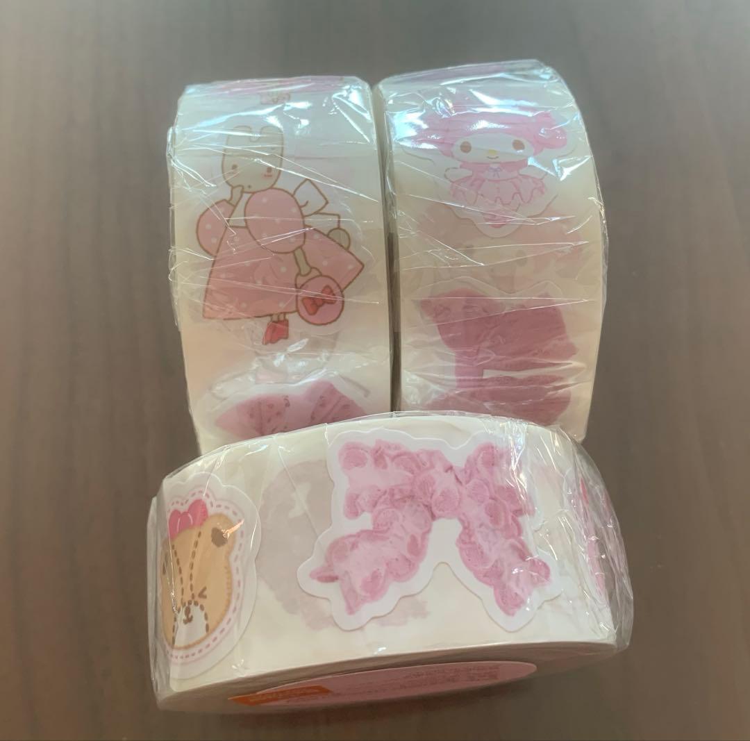 サンリオ　ARomantic アロマンティックロールステッカー3種　限定品