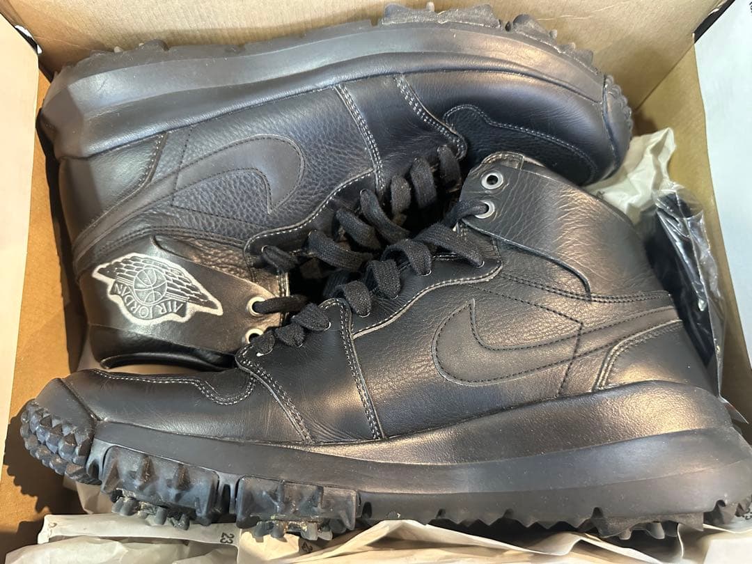 シューズ(男性用) NIKE AIR JORDAN 1 GOLF PREM BLACK US10.5