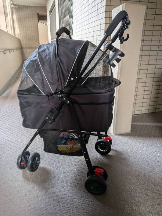 分離型ペットカート 折りたたみ耐荷重 20kg前輪 360° 回転 ブレーキ付き