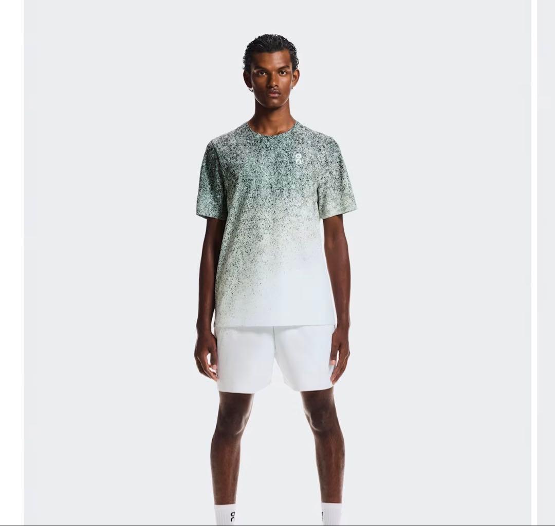 ウェア On Men's Court-T Fade Mineral | White