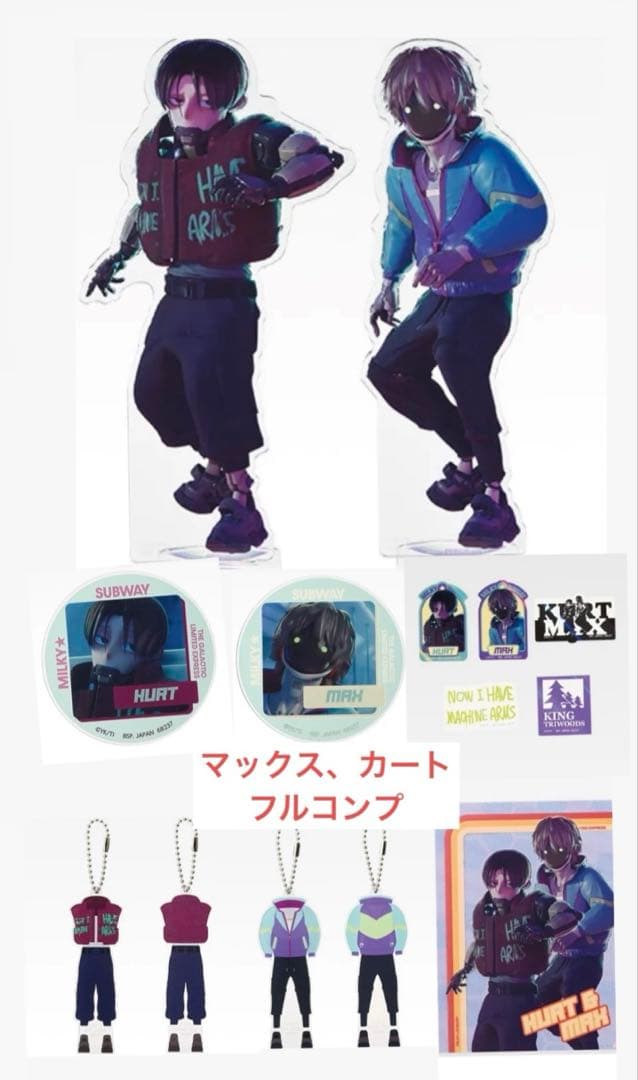 ミルキーサブウェイ 一番くじ 銀河特急　アクスタ　マックス　カート　コンプ