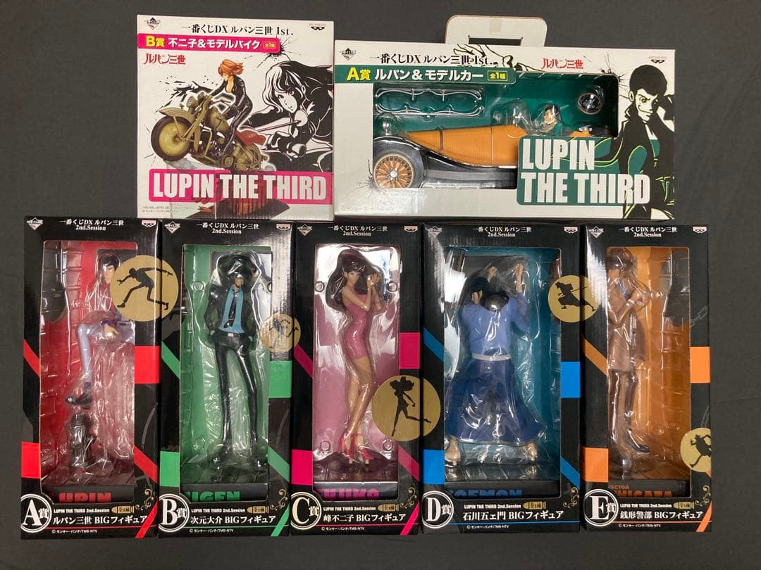 【未開封】一番くじDXルパン三世 1st 2nd BIGフィギュアセット