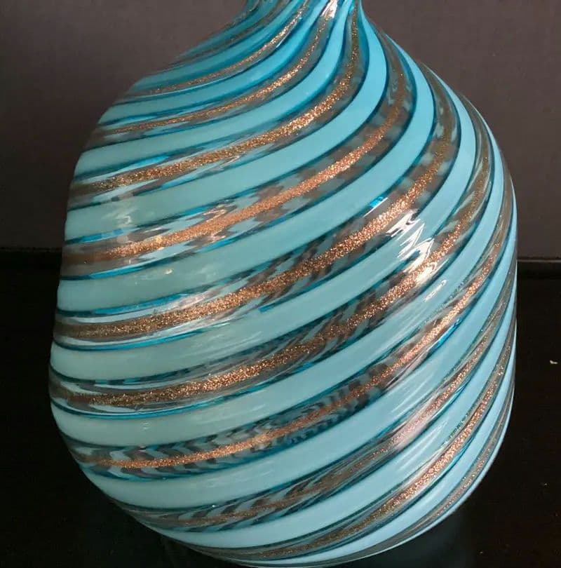ベネチアンガラス　イタリア　ムラーノガラス　ボトル H26cm