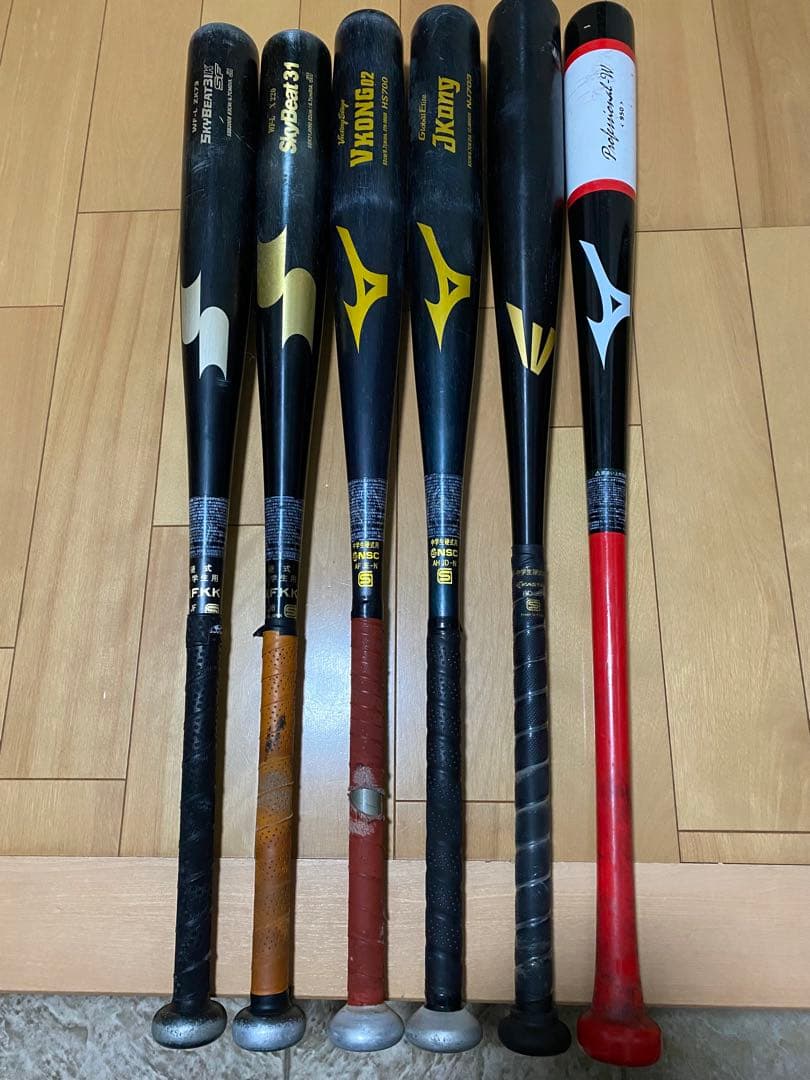 中学硬式野球　バット 6本