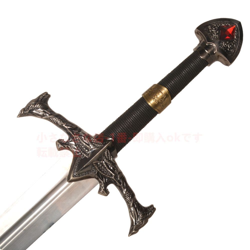 黒火剣 権力の遊び 古兵器 武具　刀装具　模造刀 Cosplayロールプレイング