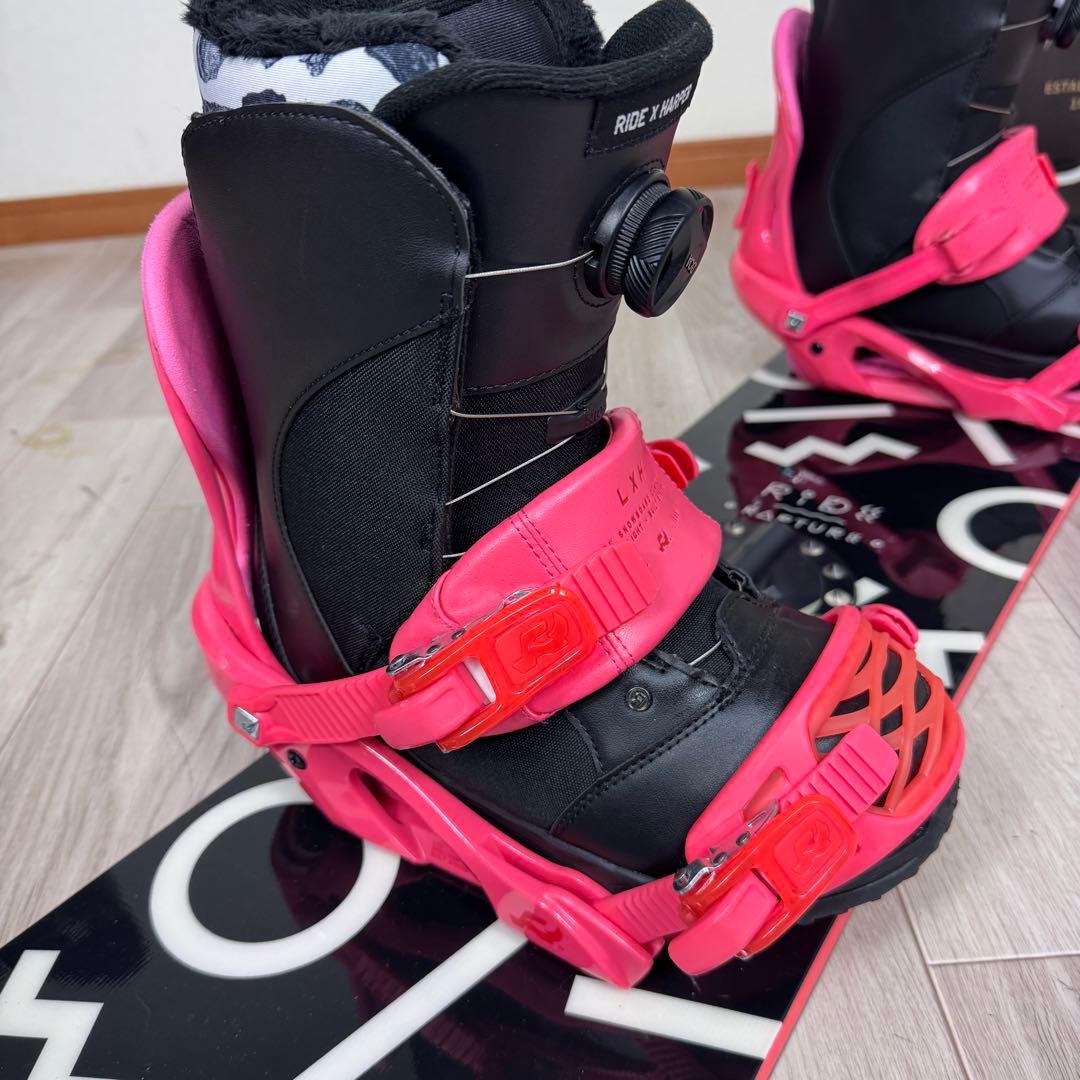 ブーツ無しRIDE RAPTURE レディーススノーボードセット143cm