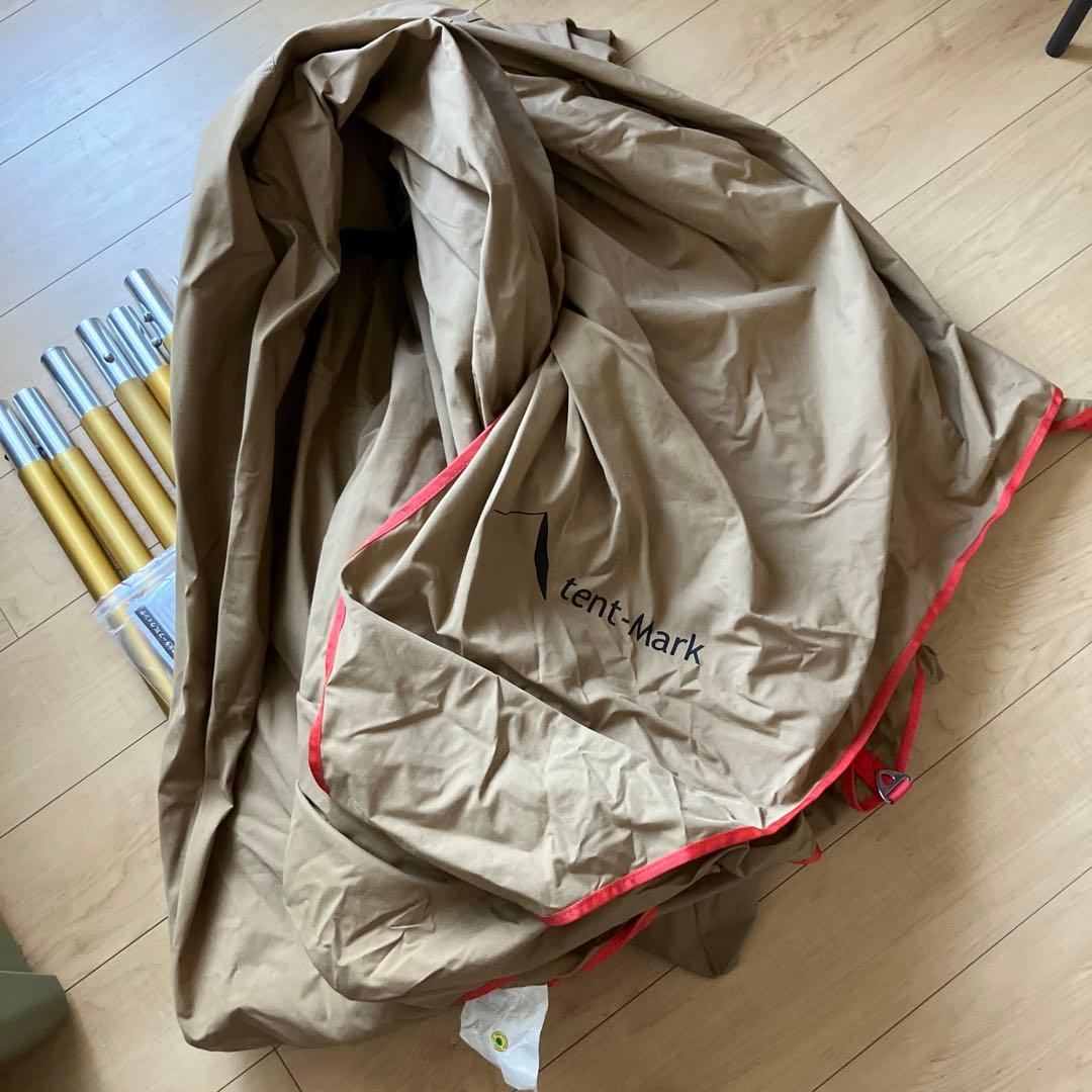 【美品】テンマク 焚き火タープ TCウィング ポール付