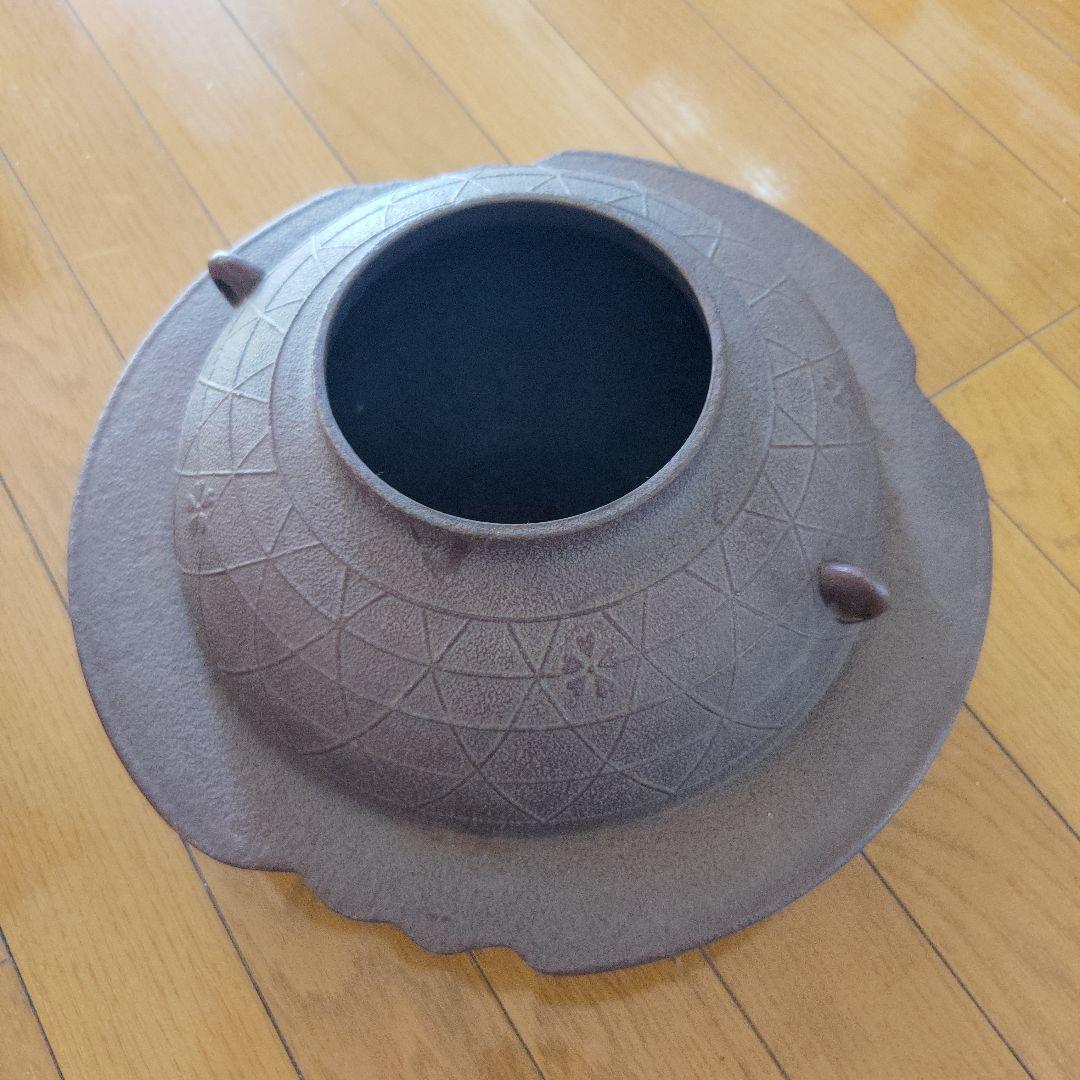 A 4 茶道 炉・透木釜 人間国宝・高橋敬典作