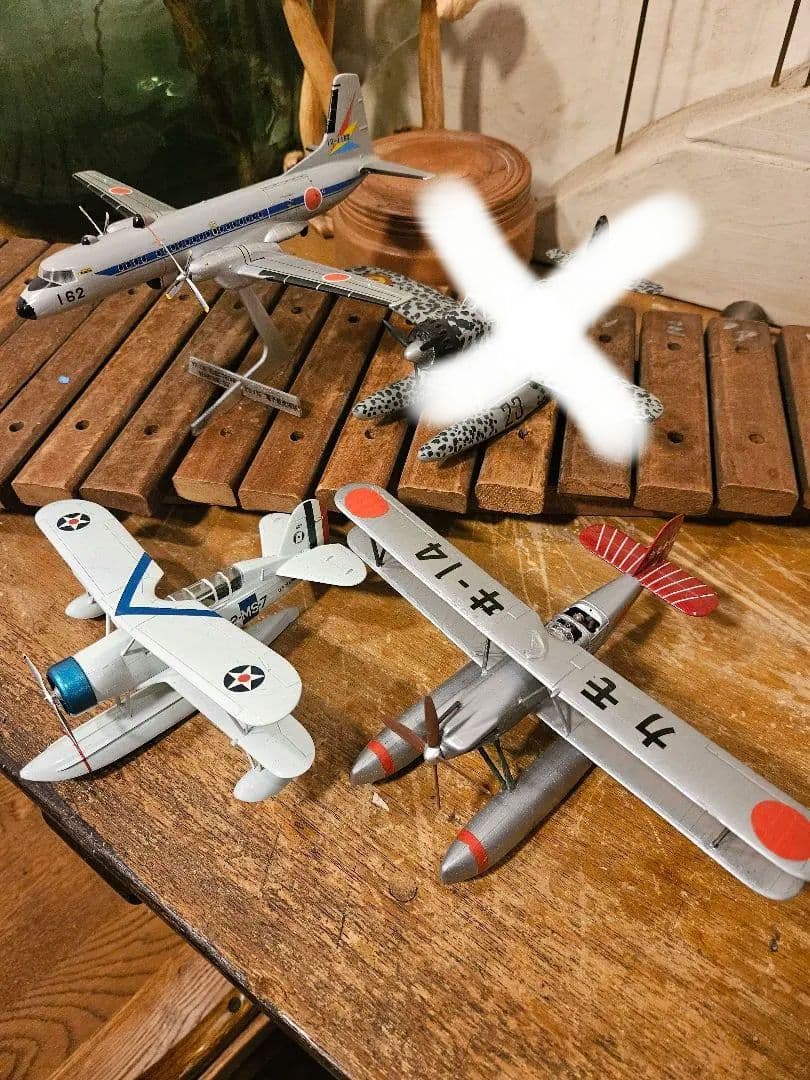 飛行機　戦闘機　模型　プラモデル　航空自衛隊　水上　ドイツ　日本軍　昭和レトロ