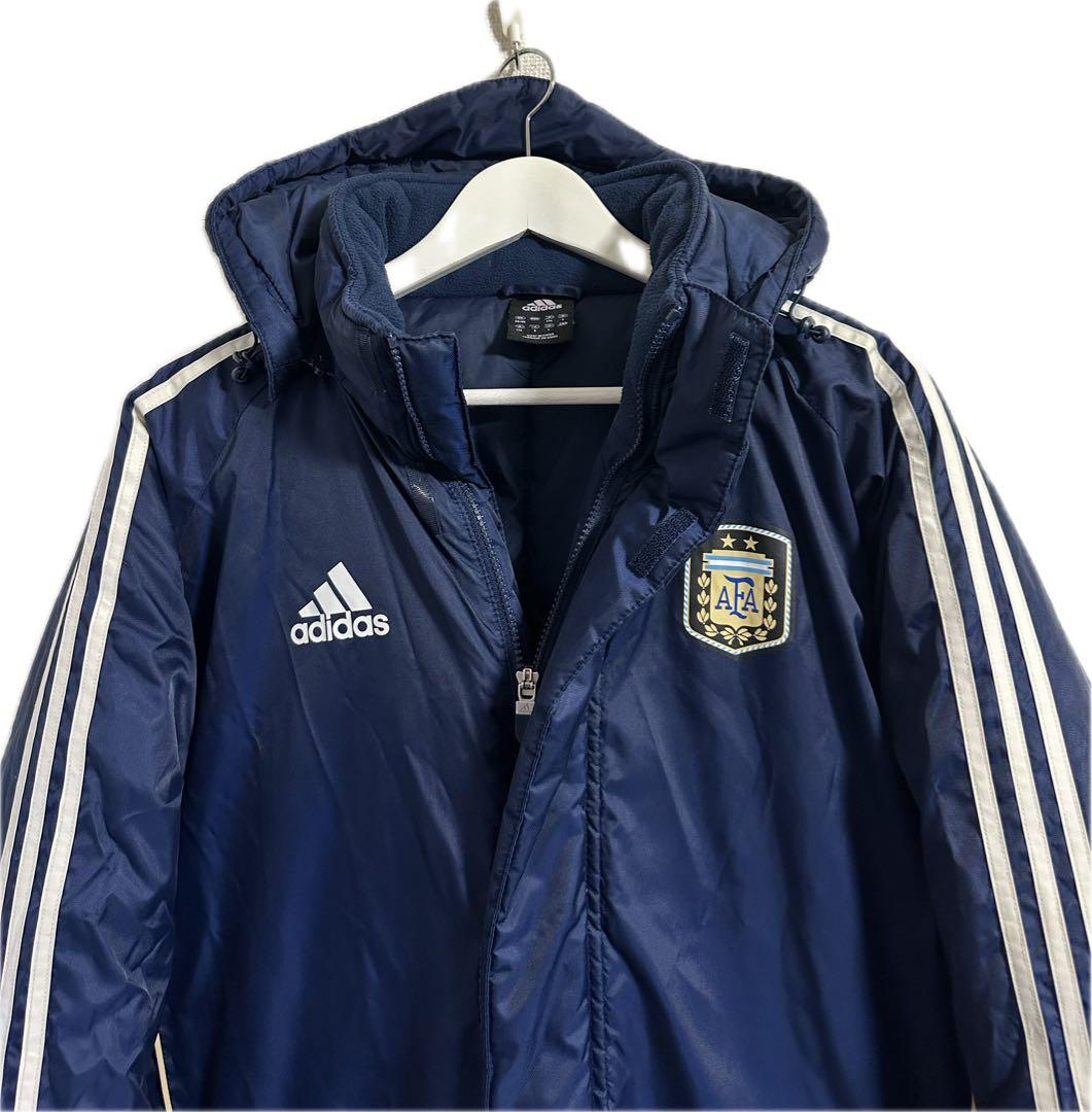 超レア！サッカー アルゼンチン代表 ベンチコート メンズL アディダス アウター
