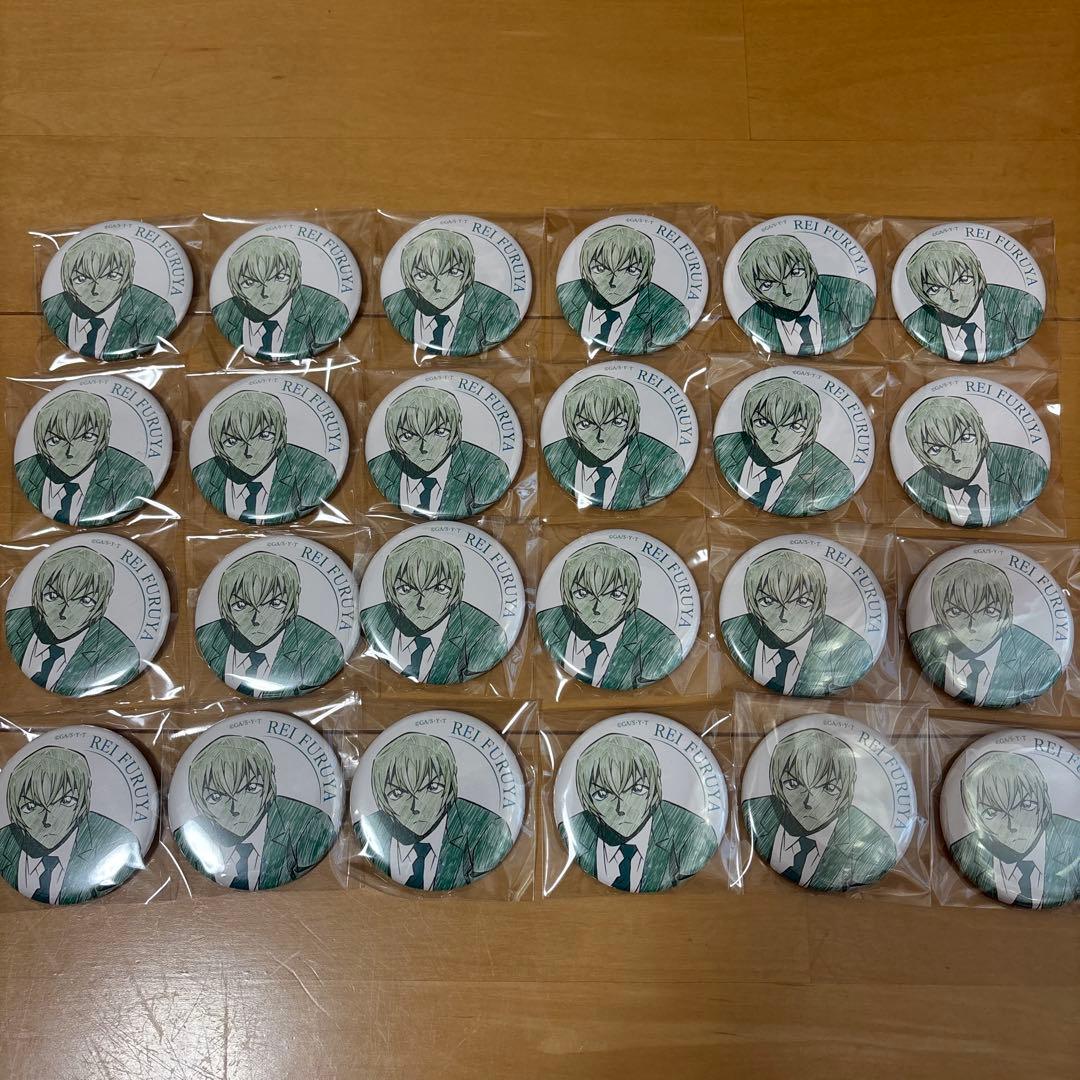 降谷零 安室透 バーボン ペンシルアート 缶バッジ まとめ売り24個