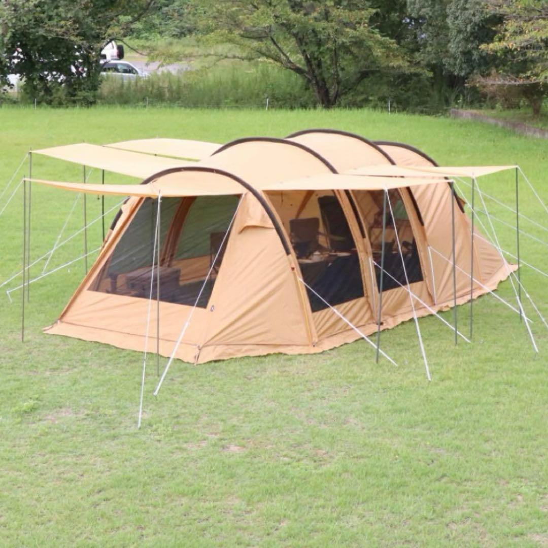 イグニオ 2ルーム型テント　ドームテント 4人用　キャノピー　キャンプ　新品