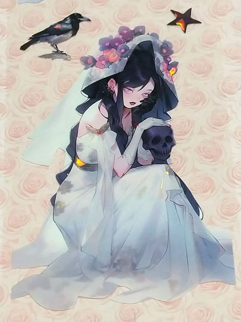 廃盤品✩J1063＃慕纱礼(贝壳光)目境幽冥切売り海外人物マステ女の子AIマステ
