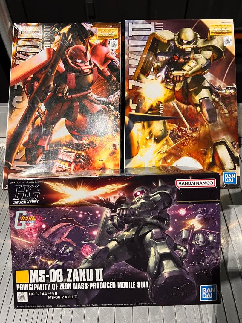HG MS-06 ZAKU II 3点セット