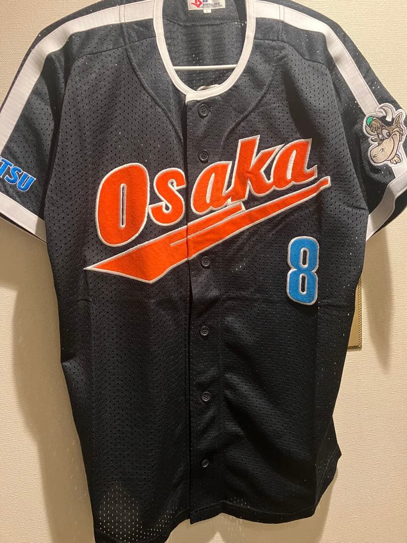 大阪近鉄バファローズ #8 礒部公一 ビジターユニフォーム L