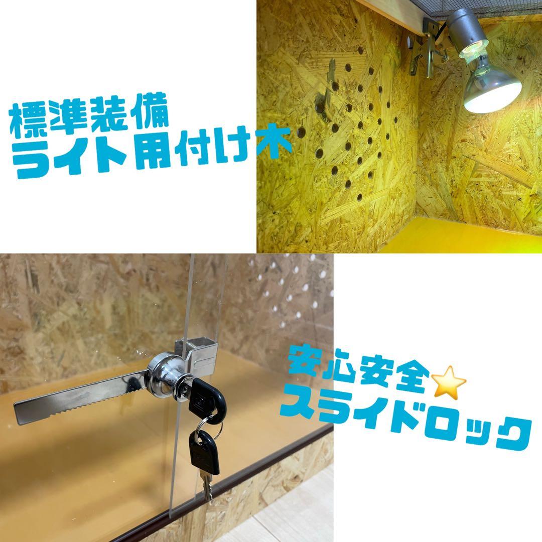 爬虫類ケージ　爬虫類飼育ゲージ　90ラック用サイズ　天井ノーマル仕様