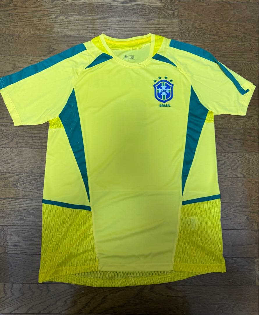 ブラジル代表 ロナウドサイン入りユニフォーム　日韓W杯 ベケット社証明シール付き
