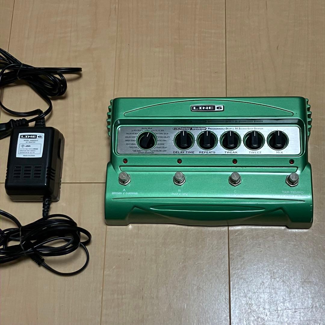 生産終了LINE 6名機DL4 ライン6ギターエフェクターディレイ アダプタ付き
