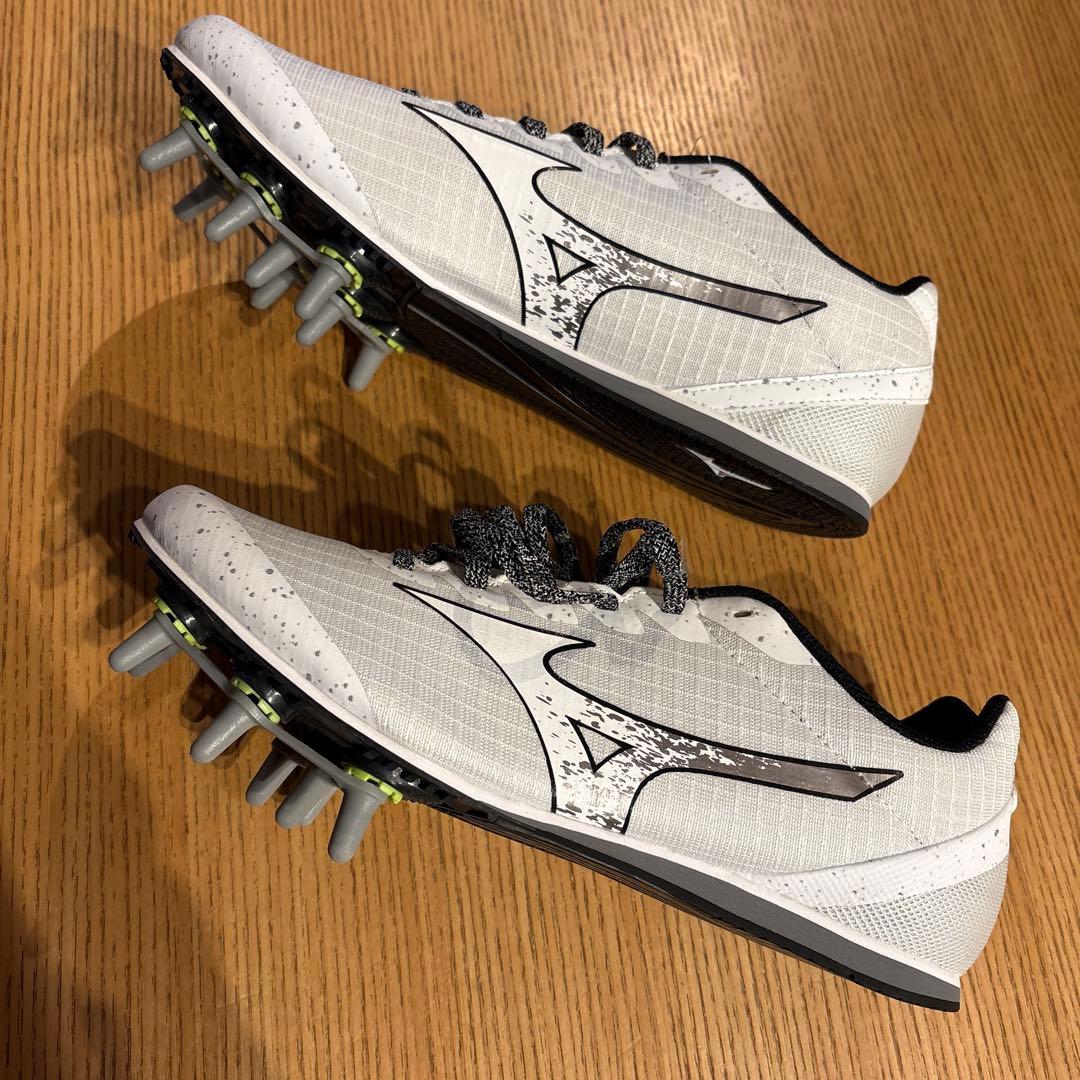 28.0cm エックスファースト　ホワイト【MIZUNO】陸上競技用スパイク