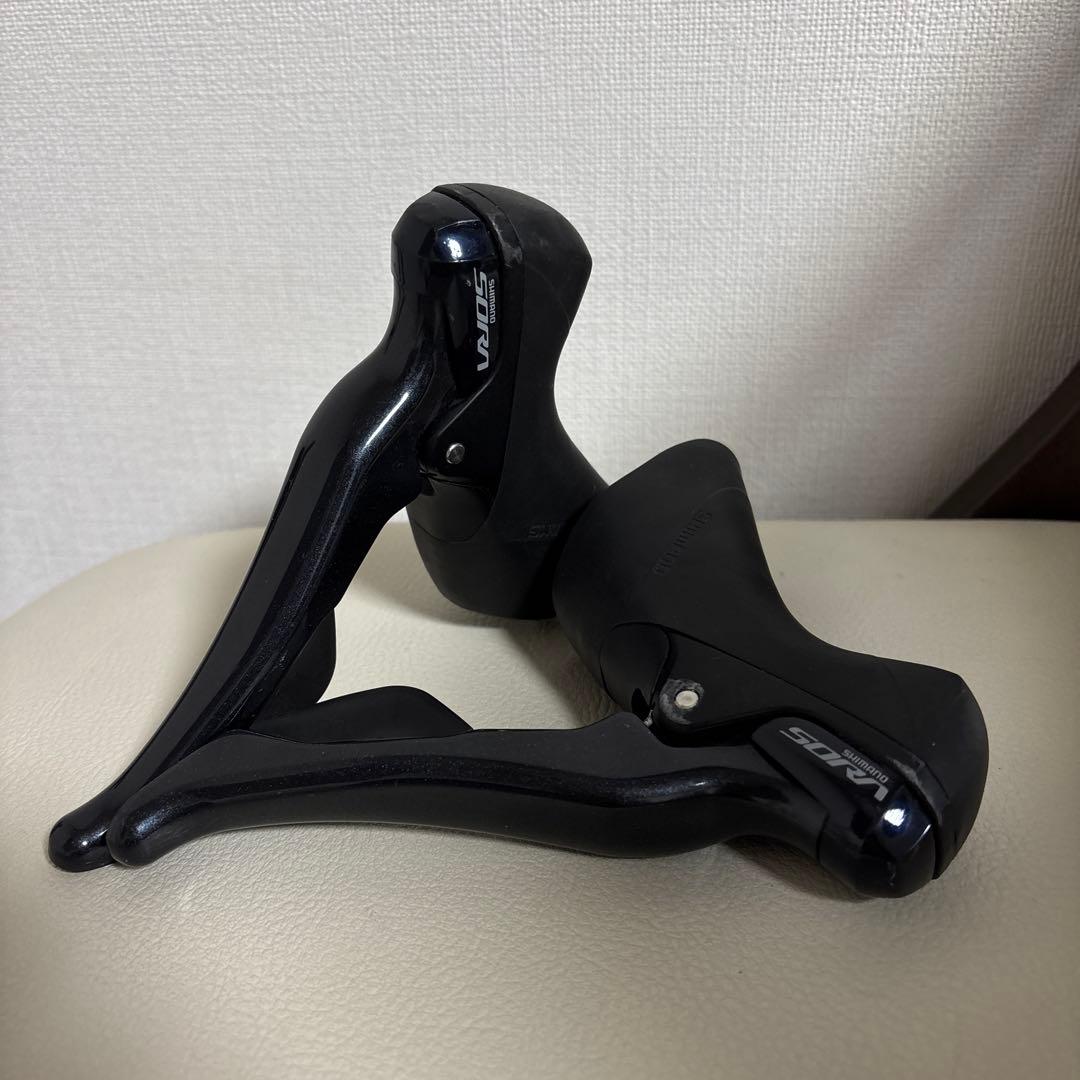 （美品）（動作良好）SIMANO SORA r3000 シフトレバー 2×9s