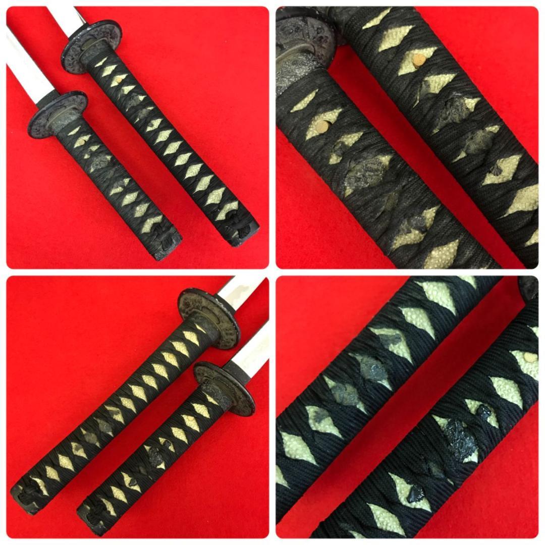 模造刀 刀 脇差 セット　全長105cm/70.5cm　刀装具 拵え