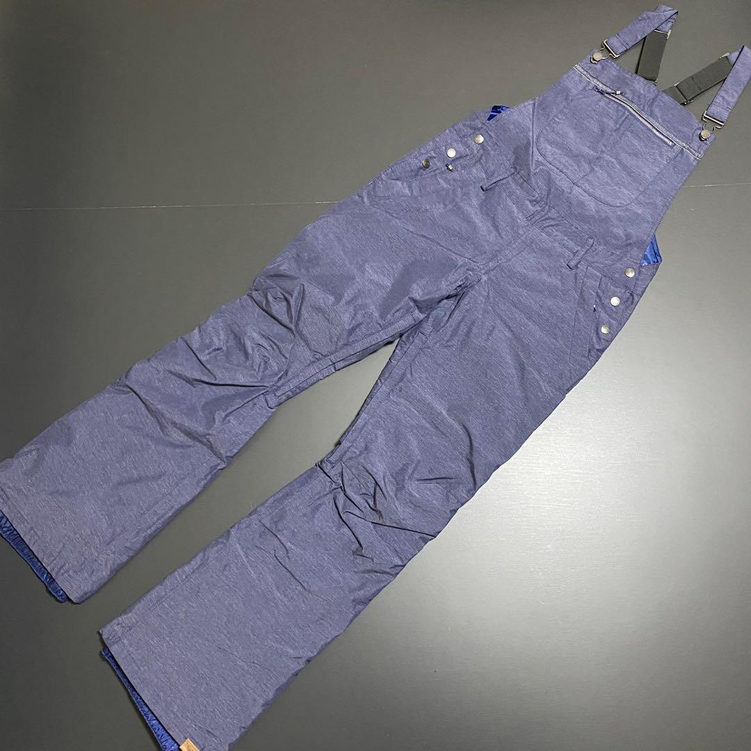 極美品 ROXY スノーボード ビブパンツ 中綿 裏起毛 レディース Sサイズ