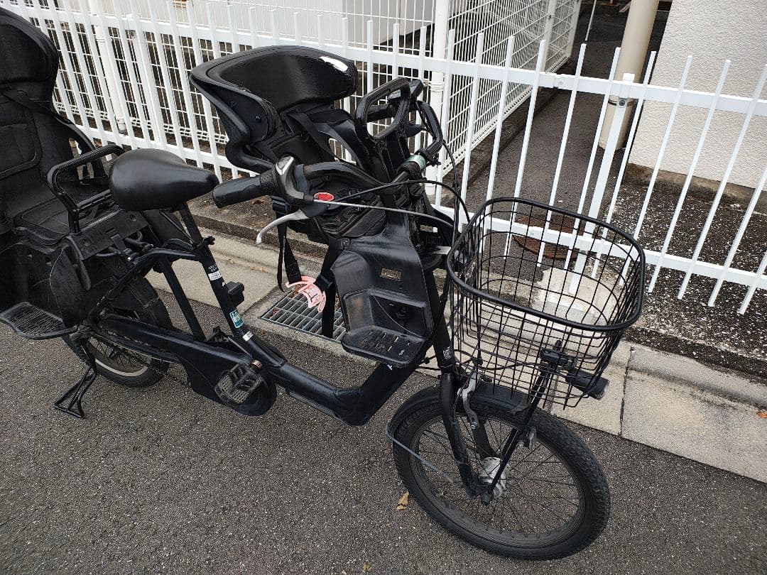 電動自転車　パナソニック　Panasonic 黒　ブラック　子供乗　26インチ
