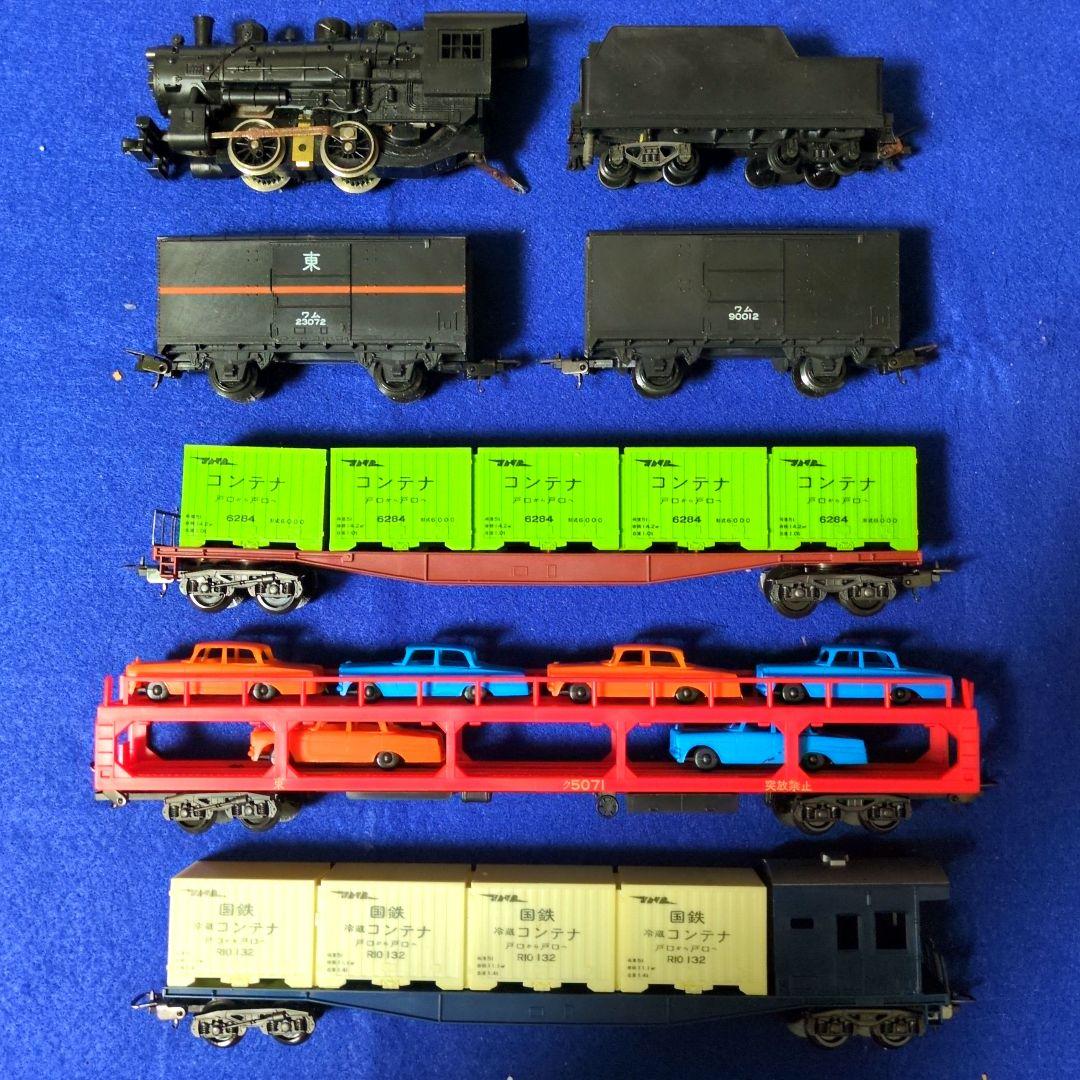 鉄道模型グッズ：Lima(リマ)HOゲージ SL 貨物セット(稼動品)ジャンク品