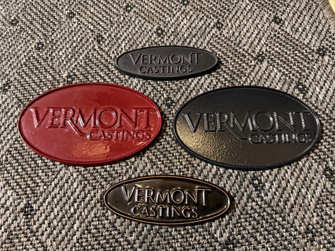 VERMONT CASTINGS 鋳鉄製　エボニー色 カラーサンプルプレート