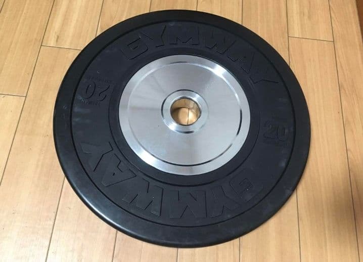 ② GYMWAY バンパープレート 20kg 1枚