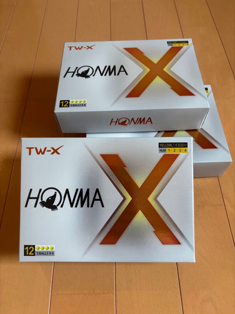 [新品]ホンマゴルフ　TW-X2024年モデル　イエロー　3ダース
