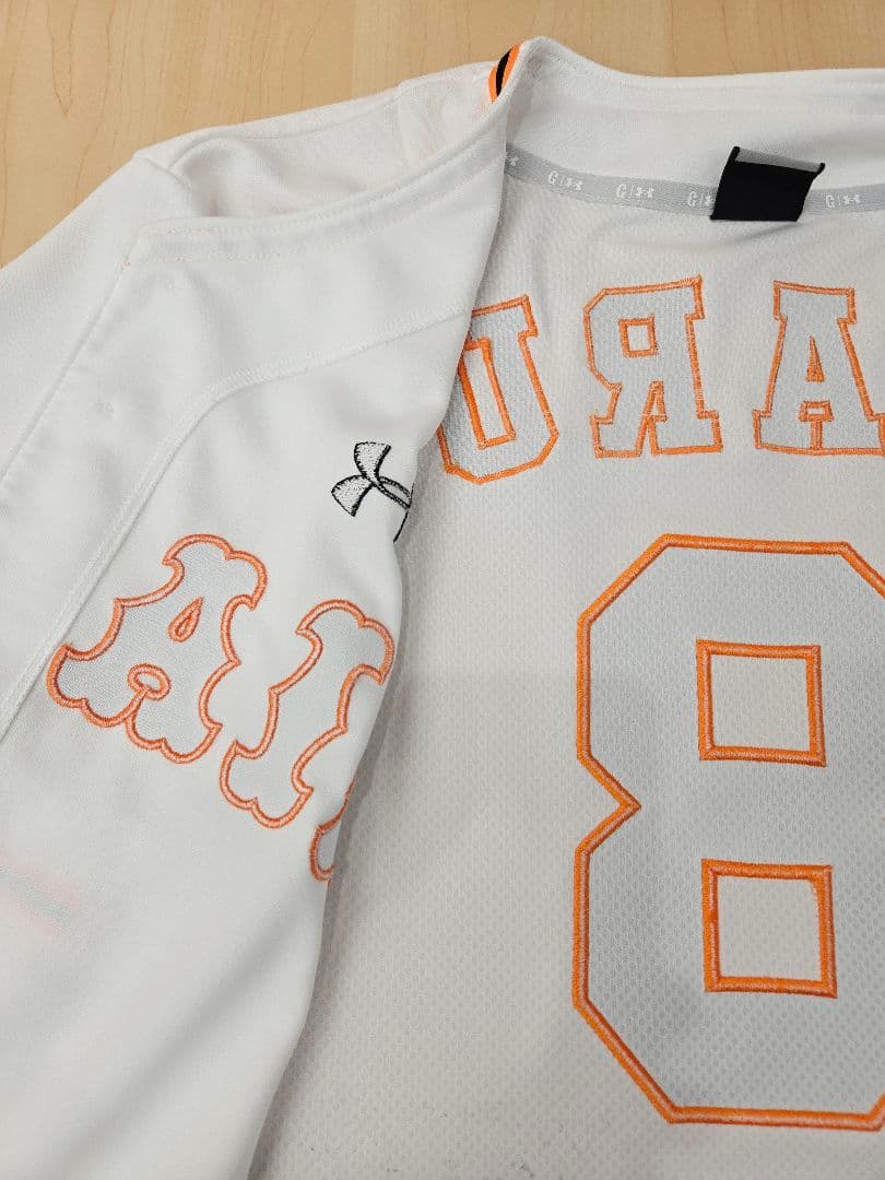 【総刺繍】読売ジャイアンツ　丸佳浩　ユニフォーム　アンダーアーマー　XXLサイズ