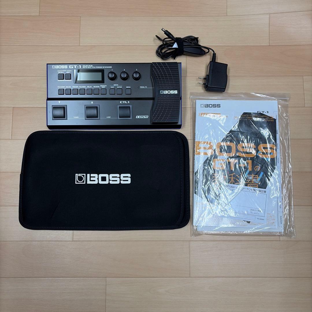 BOSS GT-1ギターエフェクター　アダプター付き