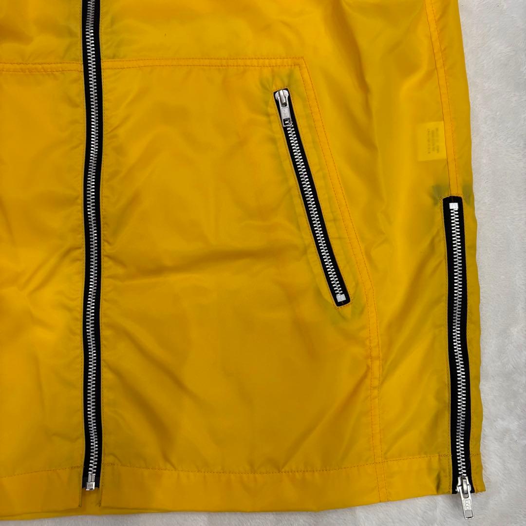 LEMONed hide ラインパーカー イエロー 3 ナイロン フード付希少