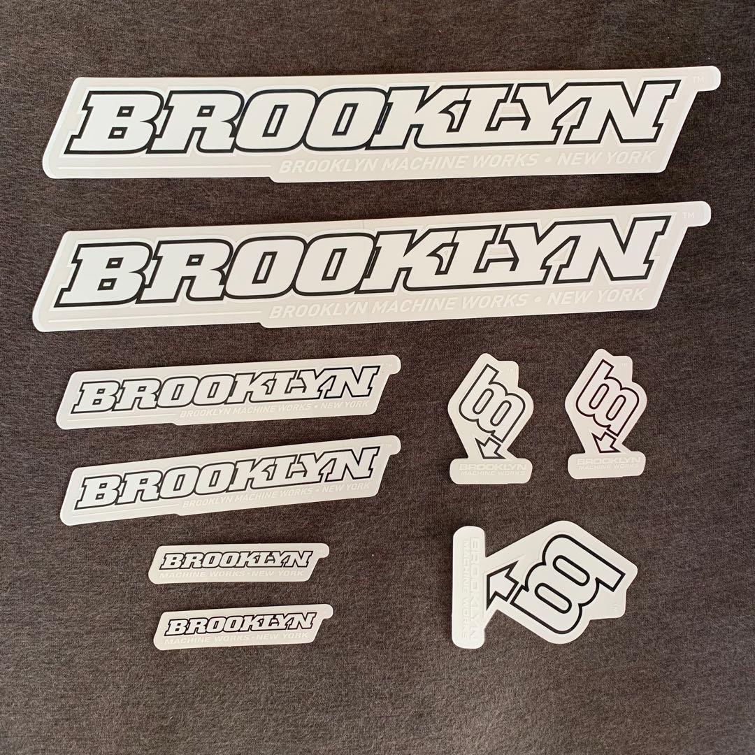 BROOKLYN MACHINE WORKS GANGSTA ステッカーセット白