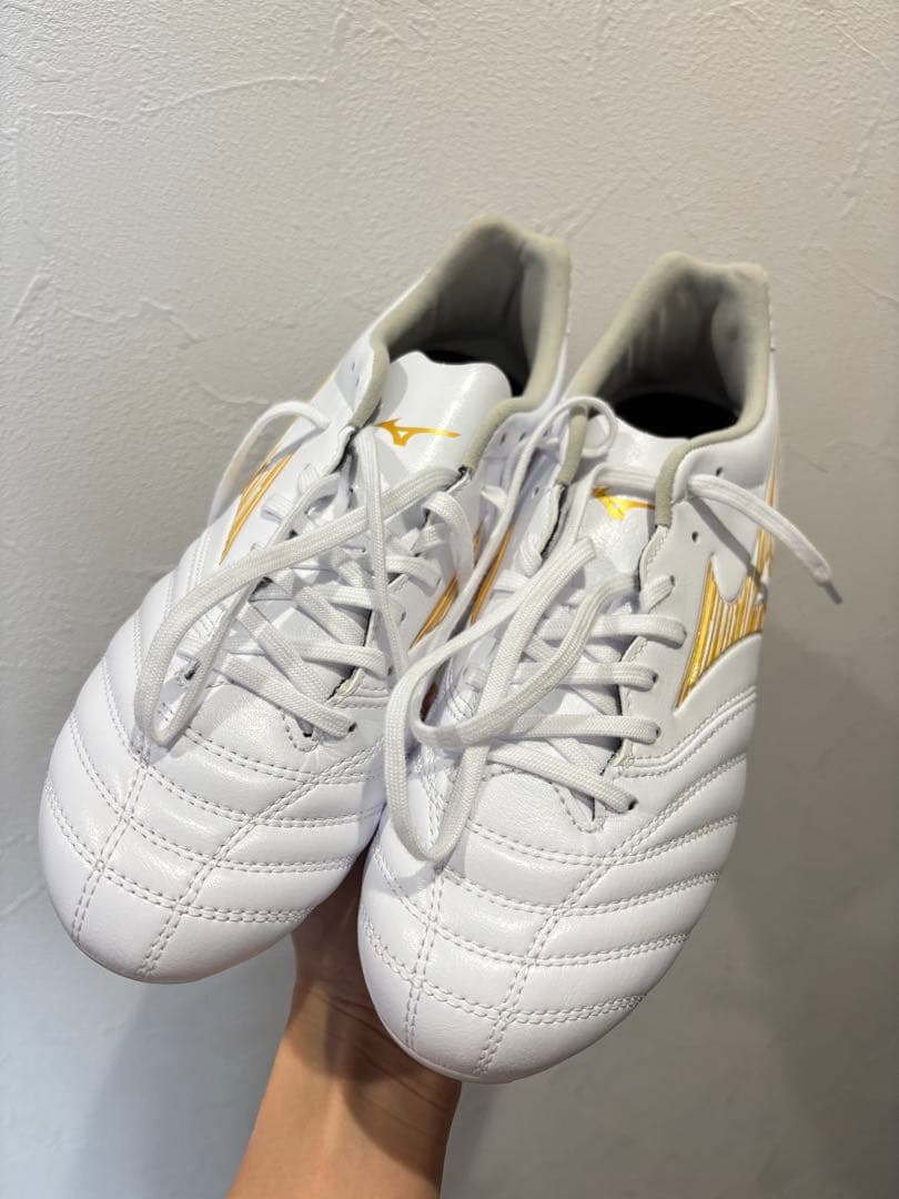 Mizuno モナルシーダネオ3 ワイドプロ　ホワイト ゴールド