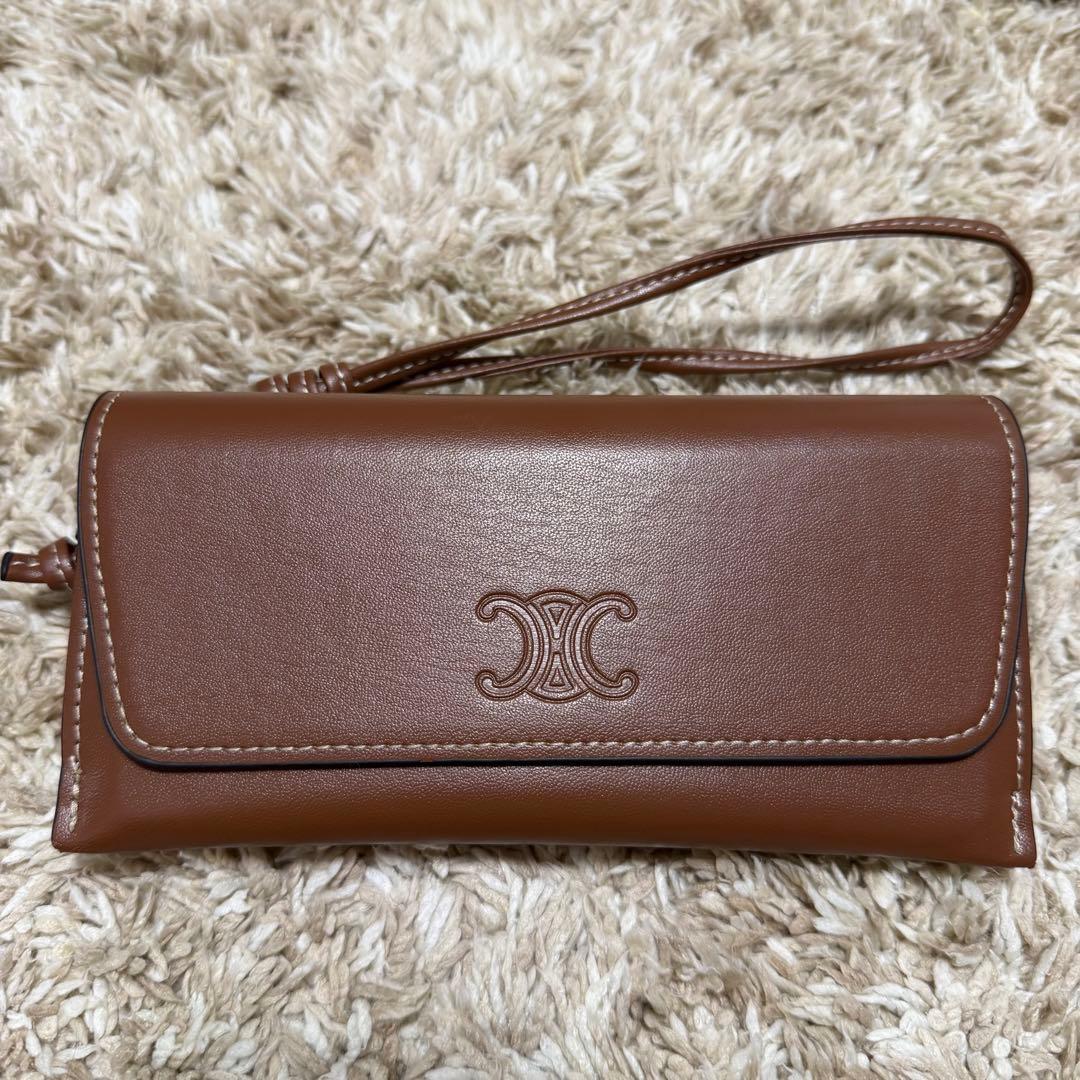 CELINE ブラウン メガネケース