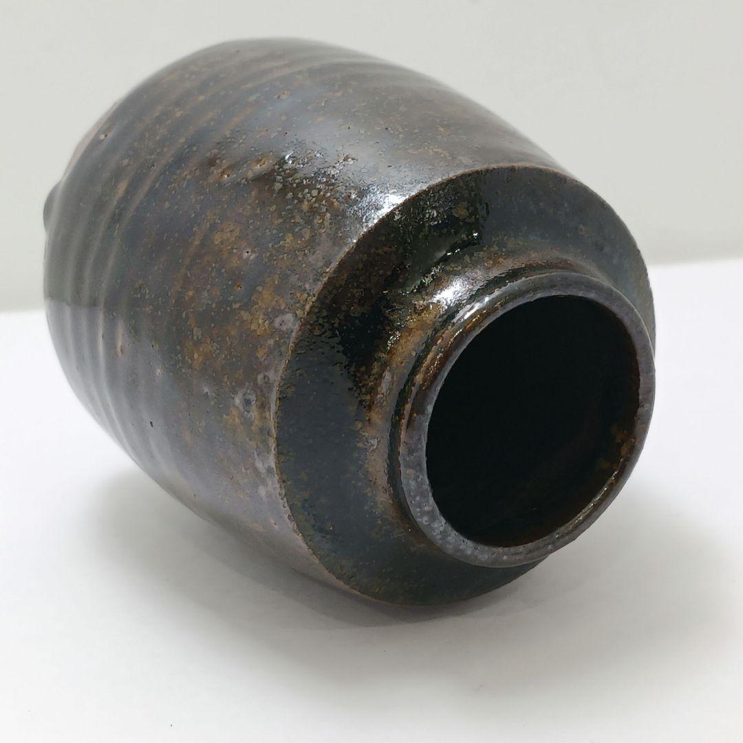 y2532-10 丹波焼 森本陶谷作 茶入 共箱