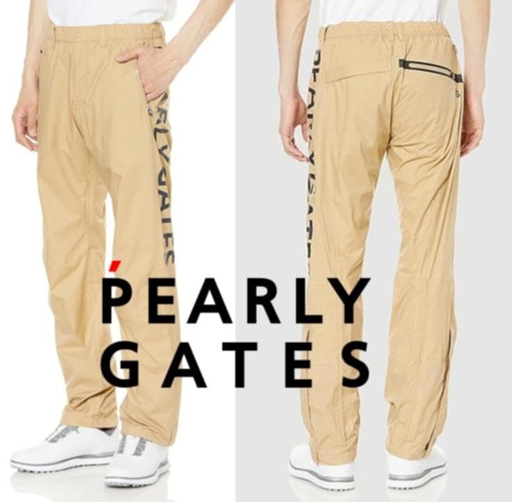 新品【パーリーゲイツ】ナイロンストレッチ 防水透湿 レインパンツ 4(M)