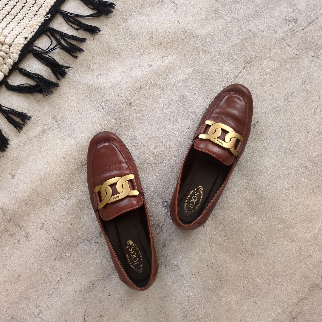 TOD'S ケイト レザー ローファー