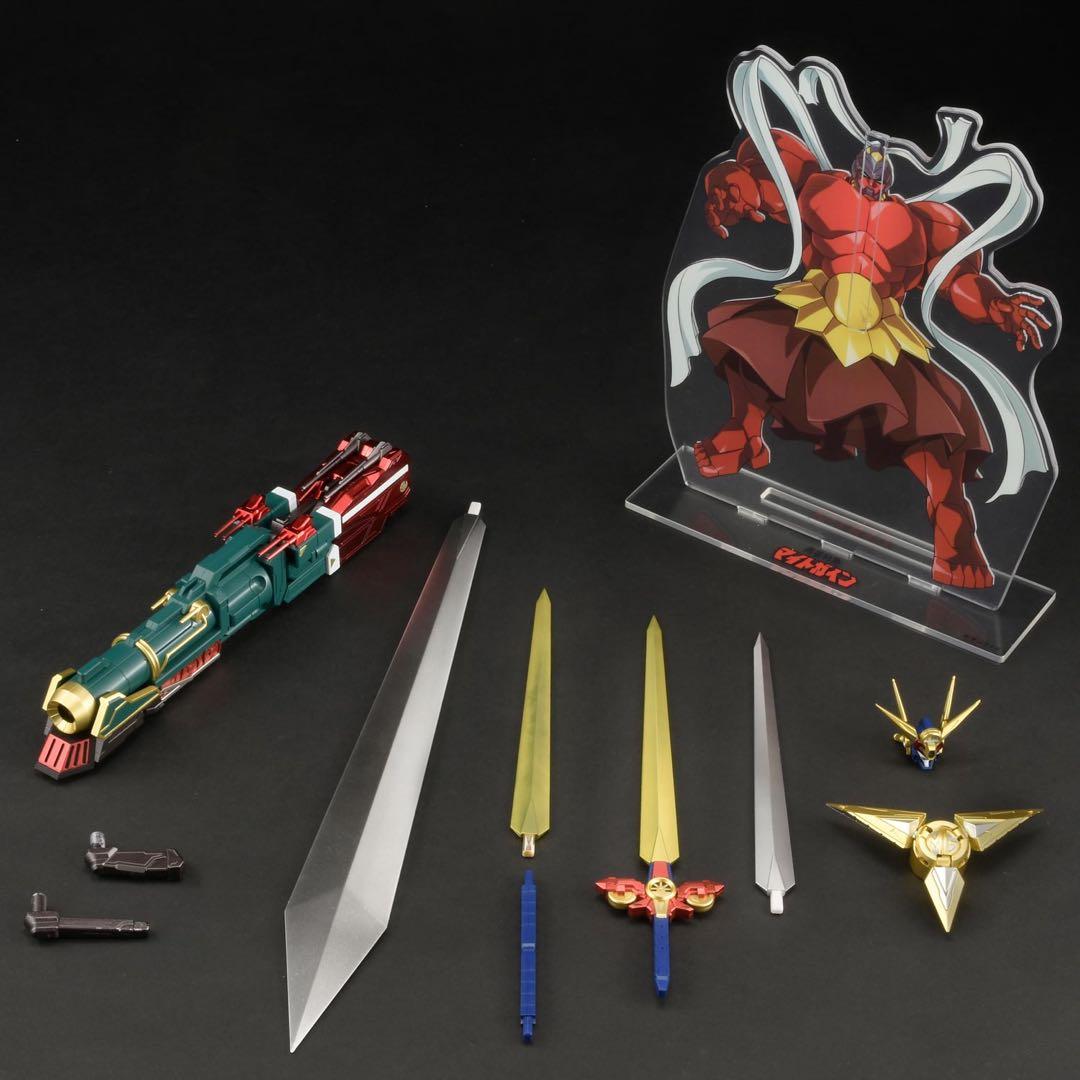 ホビージャパン　AMKUNI 機神　グレートマイトガイン&オプションパーツセット
