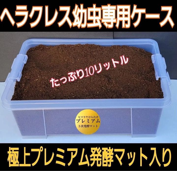 【3セット】10リットルケース入☆プレミアム発酵カブトムシマット☆幼虫入れるだけ