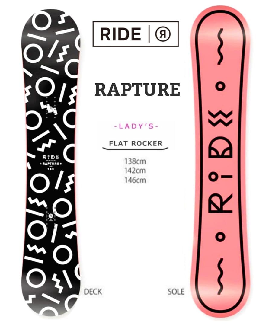 スノーボードビンディングブランドセット レディース RIDE/UNION138