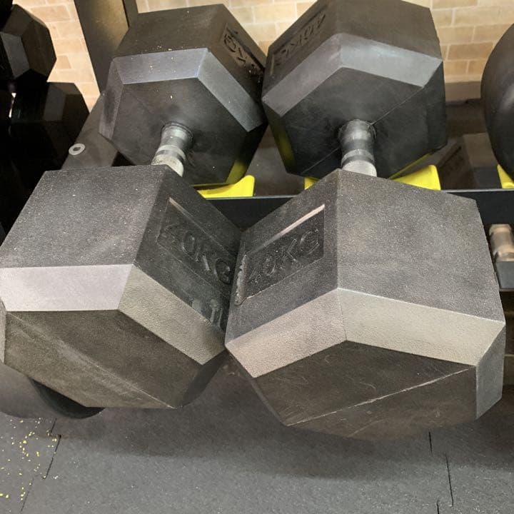 ヘックス  ラバーダンベル　　37.5kg2個
