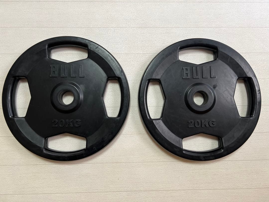 BULL 20KG ラバープレート　2枚セット